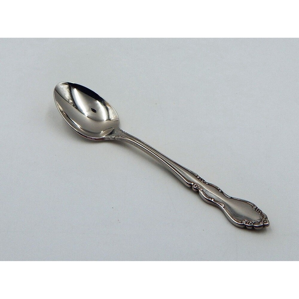 Oneida DOVER Teaspoons New Heirloom Cube Stainless Flatware Glossy 6 Inch